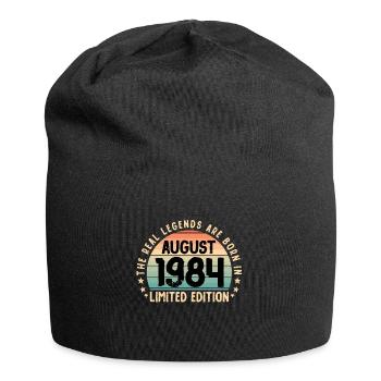 Born in 1984 Tee Vintage Legend Born in August - Jersey-Beanie - Schwarz - Vorne
