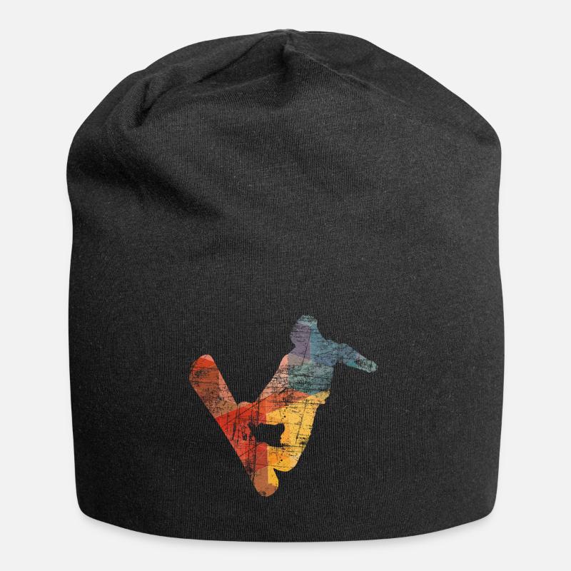 Snowboard Snowboarder - Bonnet en jersey - noir
