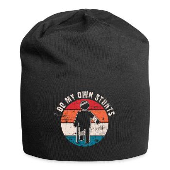 I Do All My Own Stunts Injured Injury Broken Arm - Jersey Beanie - black - Front