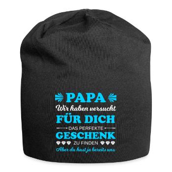 Cadeau parfait pour papa - Bonnet en jersey - noir - Devant