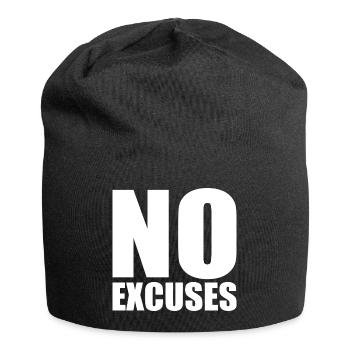 No excuses - Bonnet en jersey - noir - Devant