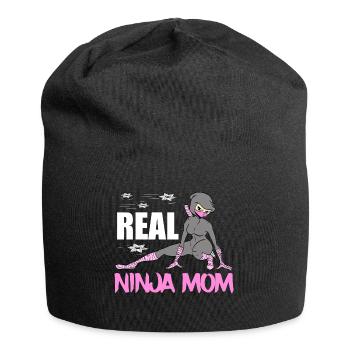 Real Ninja Mom Karate Martial Arts Fencer Ninja - Bonnet en jersey - noir - Devant