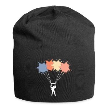 Nice Paragliding Shirt For Para-glider Flying - Jersey Beanie - black - Front