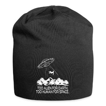 Trop étranger pour la terre Trop humain pour - Bonnet en jersey - noir - Devant