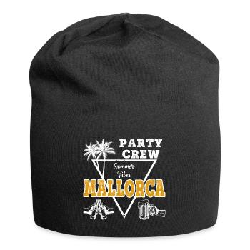 L’équipage de la fête de Majorque célèbre les vacances de la bière alcoolisée - Bonnet en jersey - noir - Devant