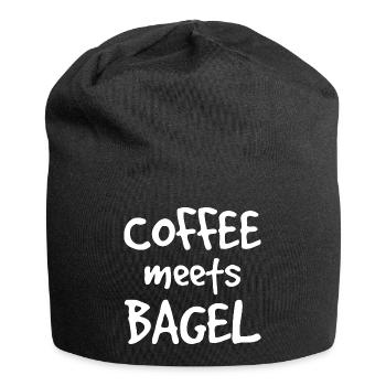 Le café rencontre Bagel - Bonnet en jersey - noir - Devant