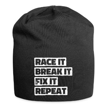 Kfz-Mechatroniker Autowerkstatt Werkstatt Auto - Jersey-Beanie - Schwarz - Vorne