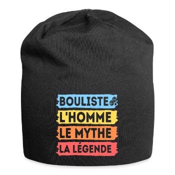 Bouliste l' homme le mythe la légende cadeau homme - Bonnet en jersey - noir - Devant