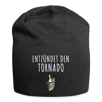 Tornado entzünden Mallorca Bier - Jersey-Beanie - Schwarz - Vorne