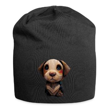 Wooden puppies - Jersey Beanie - black - Front