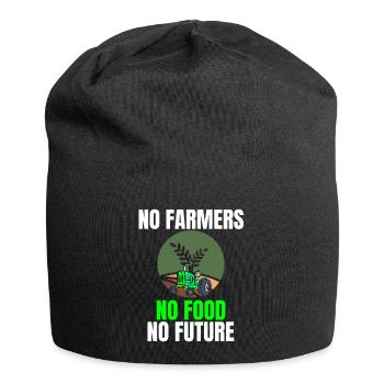NO FARMERS NO FOOD NO FUTURE - Jersey Beanie - black - Front