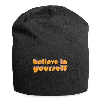 beliefe in yourself - Jersey Beanie - black - Front