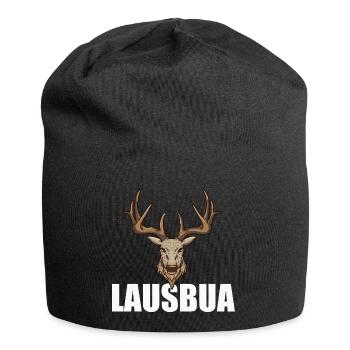 Lausbua Hirsch Lederhosen - Jersey-Beanie - Schwarz - Vorne