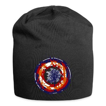 Crazy Bullseye - Jersey Beanie - black - Front