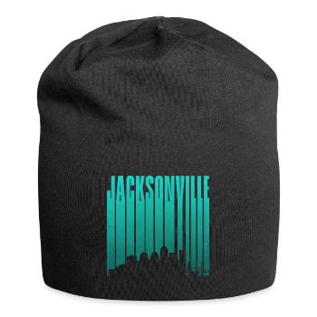 Jacksonville Skyline Vertical Typo - Jersey Beanie - black - Front