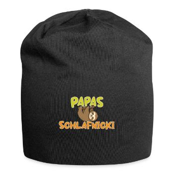 papas schlafnicki - Jersey-Beanie - Schwarz - Vorne