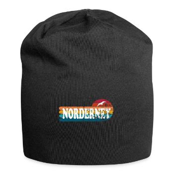 Insel Norderney Ostfriesland - Jersey-Beanie - Schwarz - Vorne