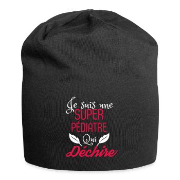 Super Pédiatre qui Déchire - Bonnet en jersey - noir - Devant