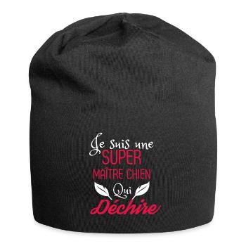 Super Maître Chien qui Déchire - Bonnet en jersey - noir - Devant