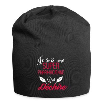 Super Pharmacienne qui Déchire - Bonnet en jersey - noir - Devant