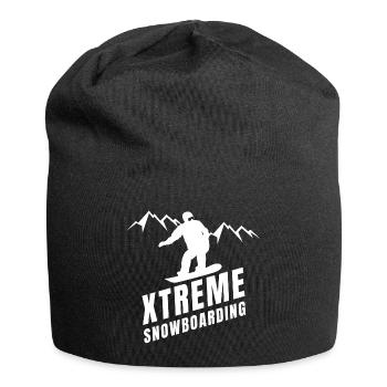 Skifahren, Snowboarden, Wintersport - Jersey-Beanie - Schwarz - Vorne