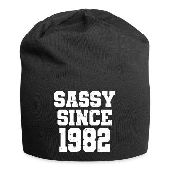 Sassy Since 1982 Funny 40th Birthday Men & Women - Jersey Beanie - black - Front