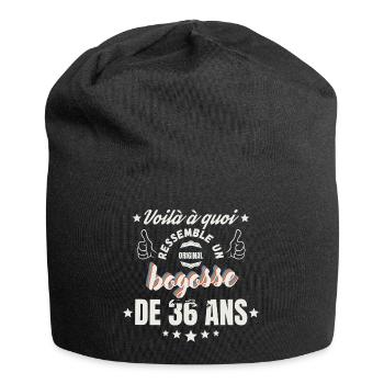 Teeshirt Bogosse de 36 ans humour - Bonnet en jersey - noir - Devant