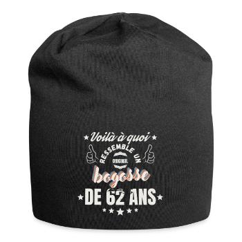Teeshirt Bogosse de 62 Ans - Bonnet en jersey - noir - Devant