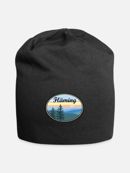 Fläming Landschaft - Jersey-Beanie - Schwarz