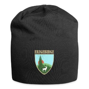 Erzgebirge - Jersey-Beanie - Schwarz - Vorne