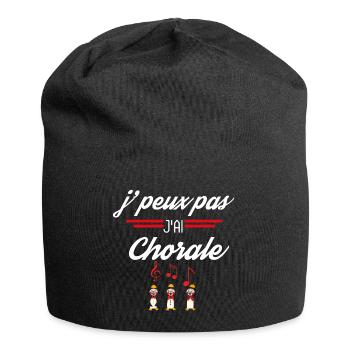 J Peux pas j ai Choral - Bonnet en jersey - noir - Devant