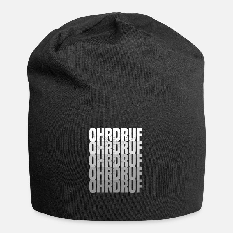 Ohrdruf - Jersey-Beanie - Schwarz