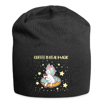 Awesome Coffee Unicorn Coffee Is Real Magic - Jersey Beanie - black - Front