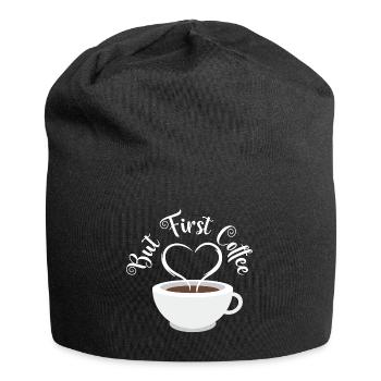 Caffeine Morning Breakfast Drink Collection - Jersey Beanie - black - Front
