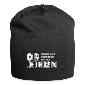 Breiern - Brechen trotzdem weiter feiern - White - Jersey-Beanie - Schwarz - Vorne