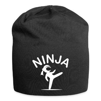 Ninja Arts Martiaux Logo Fighter Icône Illustration - Bonnet en jersey - noir - Devant