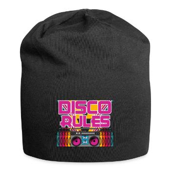 Retro Boombox Radio Music Rhythm Collection - Jersey-Beanie - Schwarz - Vorne