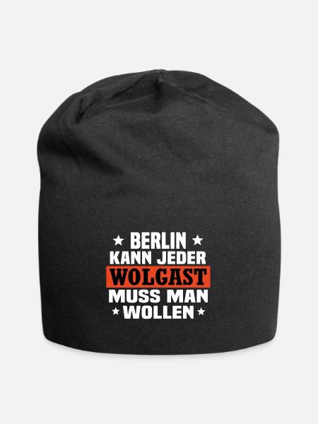 Wolgast - Jersey-Beanie - Schwarz