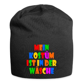 mein kostüm ist in der wäsche - Jersey-Beanie - Schwarz - Vorne