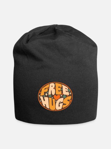 free hugs 70s - Jersey-Beanie - Schwarz