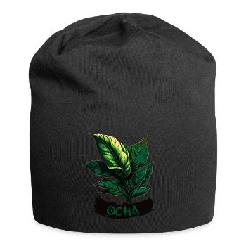 Ocha I Green Tea Gift Cool Motif Tea Lovers - Jersey Beanie - black - Front
