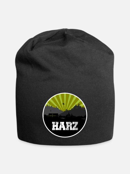 Harz Retro Skyline - Jersey-Beanie - Schwarz
