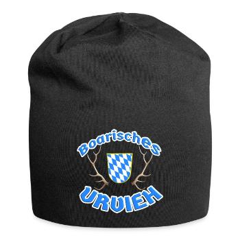 Boarisches Urvieh - Bayerisches Urvieh - Jersey-Beanie - Schwarz - Vorne