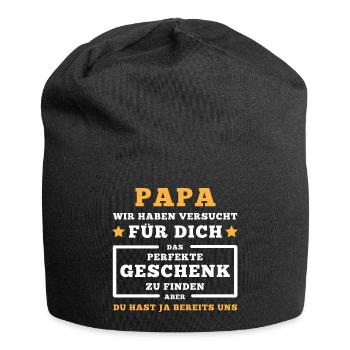 Papa Papi Vatertag. Perfekte Geschenk Deine Kinder - Jersey-Beanie - Schwarz - Vorne