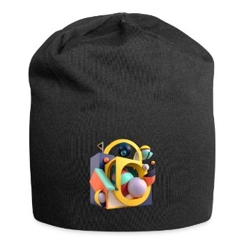 ..3D - Bonnet en jersey - noir - Devant