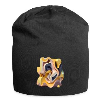 ..3D - Bonnet en jersey - noir - Devant