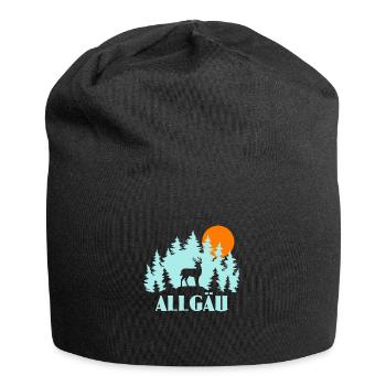 Allgäu - Jersey-Beanie - Schwarz - Vorne