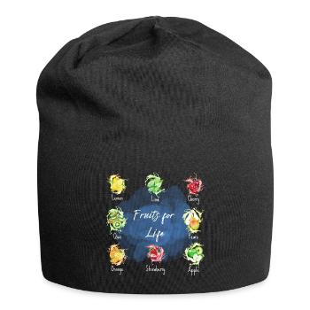 fruits for life - Jersey Beanie - black - Front