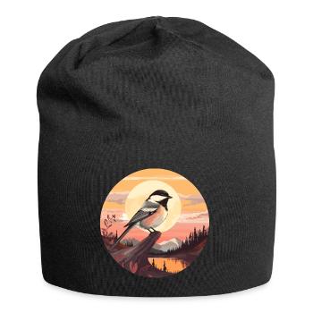 Mésange - Bonnet en jersey - noir - Devant