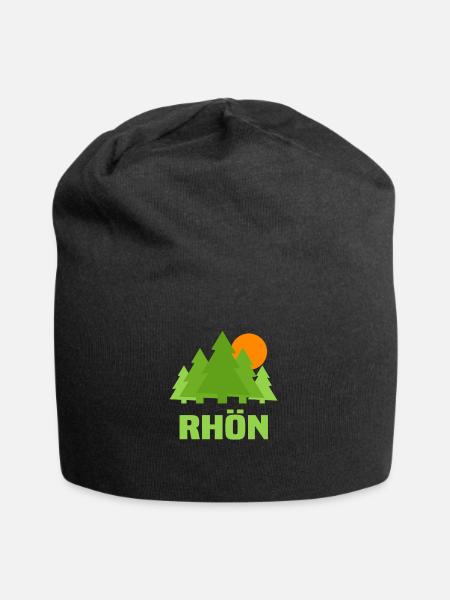 Rhön - Jersey-Beanie - Schwarz